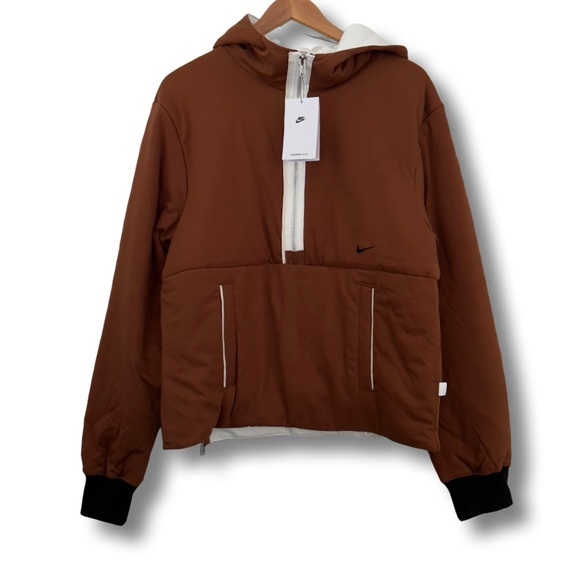 Nike Sportswear Essentials+ Therma-FIT 1/2 Zip Hooded Fleece DJ9777-204 - Picture 6 of 12